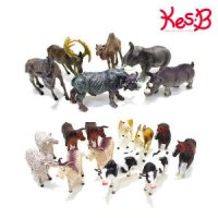 캐스비 캐스B 네이처 애니멀킹덤농장동물12pcs 애니멀킹덤야생동물6pcs