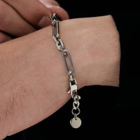 스칼렛또블랙 Link Oval Chain Bracelet CP 012