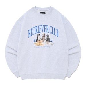[리트리버클럽] RETRIEVER FRIENDS CREWNECK [MELANGE GRAY] RCCOTO205MG