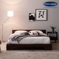 잉글랜더 소노마 로즈우드 원목 평상형 침대 K