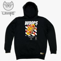 돌도리 돌돌 WOOPS HOODY 84 스케이트보드 고양이 웁스 캐릭터 그래픽 후드티 후디 WOOPS HOODY 84g