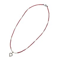 [L ouïe] Red Heart Necklace, L ouïe 루위