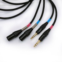 Acoustic Revive LINE-X-TripleC-FM-FP (Pair) (6.3mm stereo: FP-704G > XLRm: FP-701M) 어쿠스틱 리바이브 라인 X 트