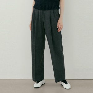 [블랭크공삼] wool tuck pants (grey)