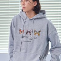 [낫띵이즈베럴댄미] BUTTERFLY HOODIE_melange grey HH12