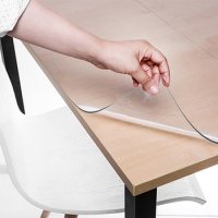 리바트 버킨 1500 책상 매트 3mm 맞춤제작 투명 매트 식탁 테이블 실리콘 투명 깔개 유리대용 실리콘 방수 데스크 책상 아
