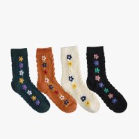 핑크파인애플 FLOWER JACQUARD SOCKS 3켤레