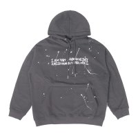 아임낫어휴먼비잉 BASIC LOGO HOODIE PAINTING L