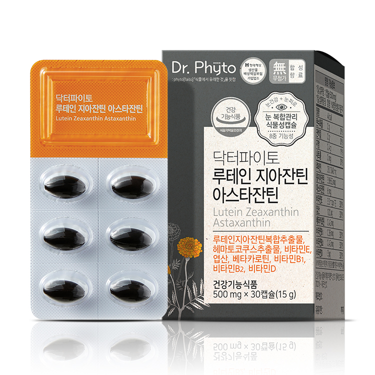 닥터파이토 <b>루테인</b> 지아잔틴 아스타잔틴 500mg x 30캡슐