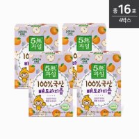 [자연원] 5無과일 100% 국산 배도라지즙 100ml(4포입) x 4세트 / 총 16포