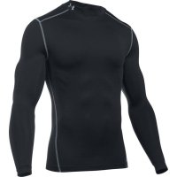 UNDER ARMOUR [1265648] 언더아머 기모 동계 목 스판언더 (검정)  검정  S