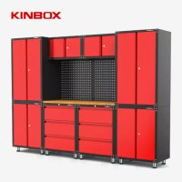 KINBOX 차고 스토리지 시스템 다용도 스테인레스 스틸 공구 함 DIY