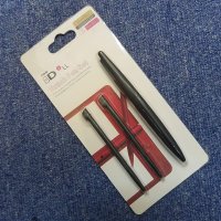 닌텐도 DSILL 카라 터치 펜 크고 작은 3 개 세트 블랙 다크 브라운