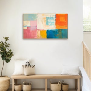 아트패브릭 내추럴우드 주문제작 모던액자