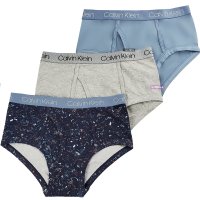 캘빈클라인 Calvin Klein Underwear S 캘빈클라인키즈 아동 삼각 팬티 3종 세트 소라색 -아티스트 ST