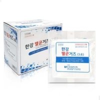 한강 멸균거즈 100매 가아제 소독솜 탈지면 드레싱 꺼즈