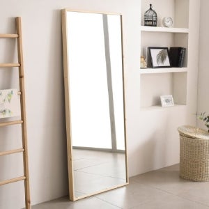 허니 700 대형 스텐드거울 원목 전신거울 SH1717-Wood