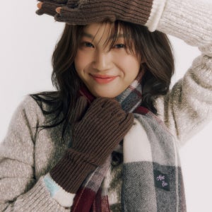 [얼모스트블루] 블러쉬 체크 머플러 538