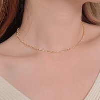 실버925 유니크한 초커 은목걸이 tap necklace