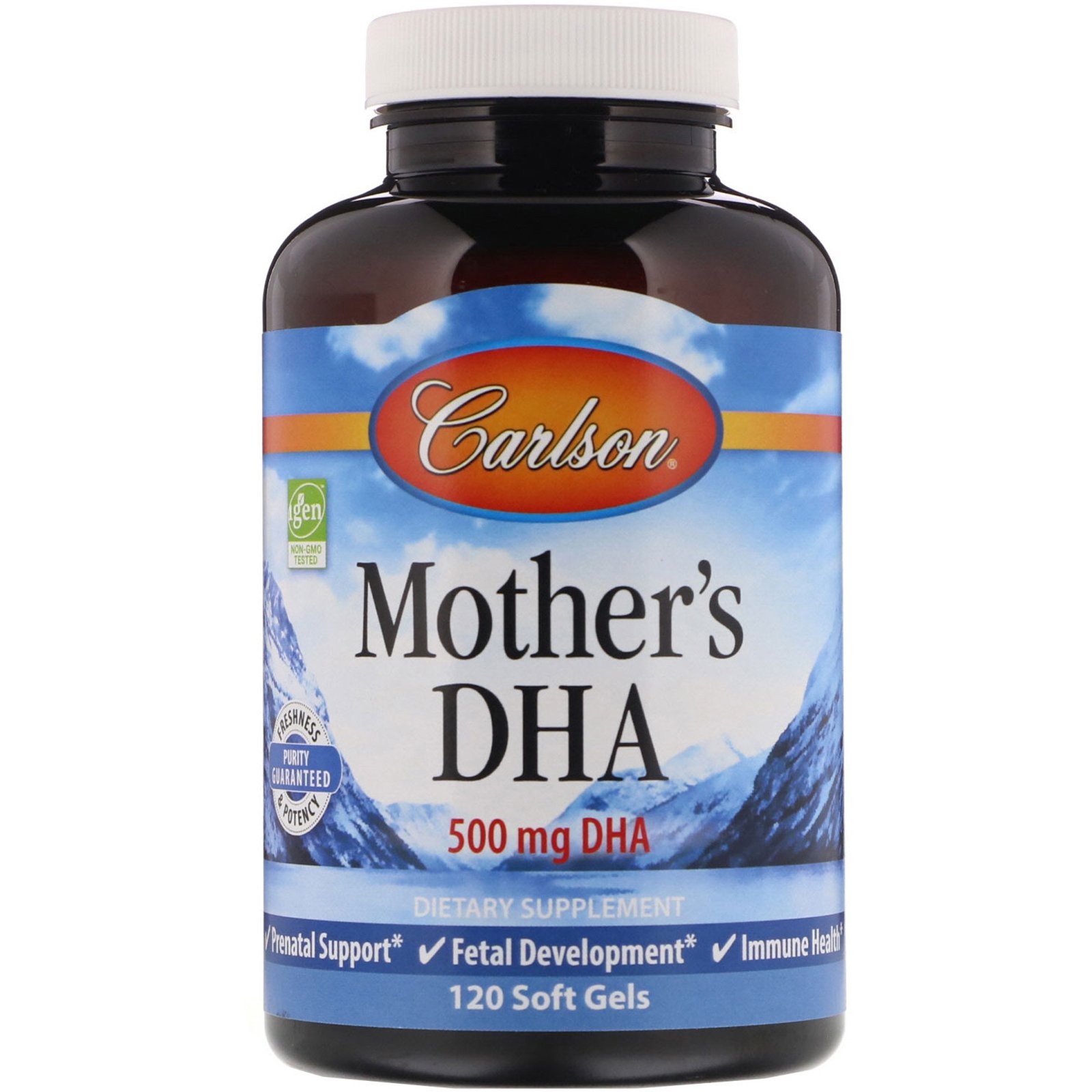 Carlson Labs Mothers <b>DHA 500mg</b> 소프트젤 120정  기본