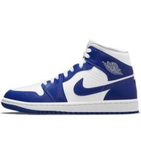 나이키 우먼스 에어조던1 미드 화이트 하이퍼 로얄NIKE WMNS AIR JORDAN 1 MID HYPER RYLBQ6472-104