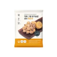 바르닭 직화그릴 닭가슴살 큐브 옥수수 100g