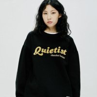 콰이어티스트 QUIETIST QT logo sweat shirt-black