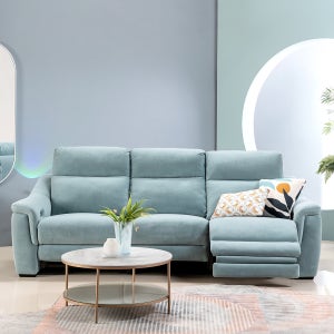 로이머 3.5인 패브릭 리클라이너 소파 일면형