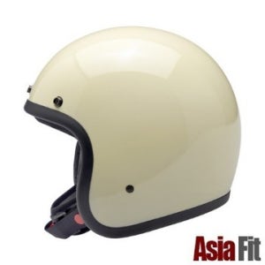 빌트웰 보난자아시아핏 빈티지화이트 오토바이헬멧