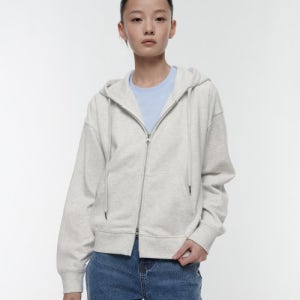 [무신사 스탠다드 우먼] 우먼즈 후디드 스웨트 집업 [오트밀] MWATJ9Z04-OT