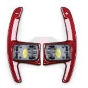 BMW 3시리즈 (G20) 카본 롱패들쉬프트 기어 패들 스위치/업다운 레버 2PCS (레드카본파이버) 19년-UP