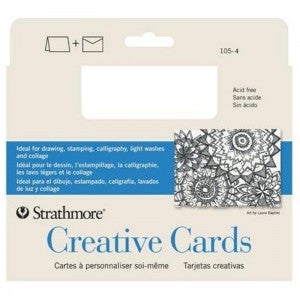 11500 스트라스모아 Creative Cards 카드 엽서 포스트카드 (일반형) 스케치북 9x12.4cm 1팩 (10매입) - GI105004