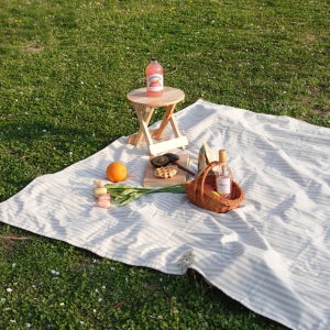 [위크닉] 스트라이프 피크닉매트 소풍 야외 방수돗자리, 위크닉