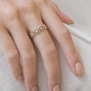 [소그노링스] 52005_K14 다이아몬드 반지_Blue Diamond