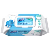 유한킴벌리 스카트 물걸레청소포 베이직 대형 30매