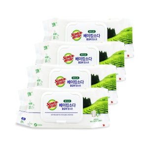 3M 베이킹소다 물걸레 청소포 25매 대형 x 4개