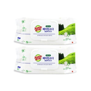 3M 베이킹소다 물걸레 청소포 25매 대형 x 2개