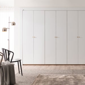 에넥스 레오 무광 화이트 붙박이장 실속형-300cm