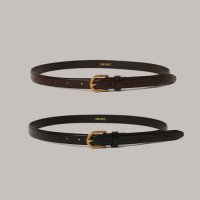 [라미네즈] 20mm Basic Leather Belt - 2 color ( Gold )