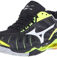 Mizuno Women Wave Tornado x-w Volleyball Shoe, Black/Neon Yellow, 8.5 B US