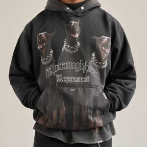 Represent 로트와일러 프린팅 후드 맨투맨 티셔츠 Hoodie [스트릿 편집샵 람스]