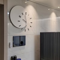 1300K 무타공 거실 사무실 인테리어 무소음 벽시계 붙이는 벽걸이 시계