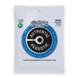 마틴기타줄 Martin 통기타줄 어센틱 어쿠스틱 포스포 브론즈 엑스트라 라이트 12현 [MA500]