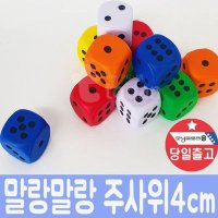 EVA 말랑말랑 스펀지 주사위 소프트 고무 12개