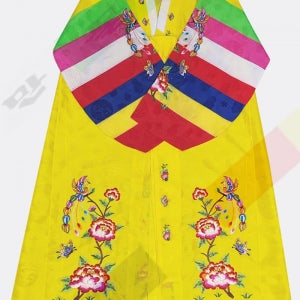 자미사목단수 노랑별상 별상의대 신복 무속의상