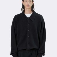 브라운야드 COLLAR CARDIGAN-BLACK