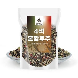 4색혼합 통후추 1kg 흑후추 백후추 적후추 녹후추 블랙페퍼