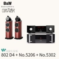 [B&W] 비엔더블유 802 D4 톨보이스피커 + [Mark Levinson] 마크레빈슨 No.5206 프리앰프 + No.5302 스테레오 파워앰프 음향 패키지