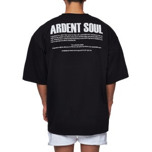 아던트,시그니처 백로고 오버핏 반팔(블랙)당일발송