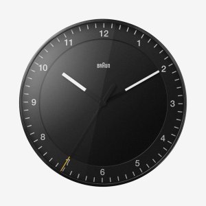 BRAUN 브라운 BC17B 클래식 아날로그 벽시계 블랙